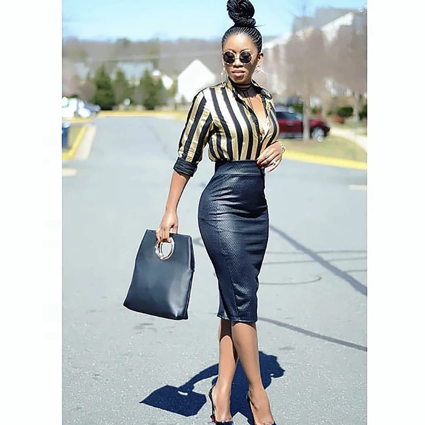 2019 New Serpentine Half-length Skirt, High-waist Sexy Pencil Skirt, Mixed 
2019 New Serpentine Half-length Skirt, High-waist Sexy Pencil Skirt, Mixed