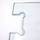 10mm frameless clear sandblast frosted tempered glass office door price