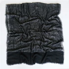 Soft Comfortable Woollen Silver Three-Layer Cashmere Feeling Wool Shawl Scarf