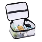 Men Women Clear Travel Makeup Pouch Sundry Bag Transparent Toiletry Organizer Bag