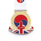 customized soft enamel gold plating metal medal for parallel bars competition