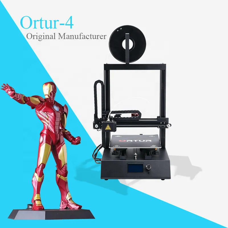 ORTUR Nouvelle Génération Métal Ortur-4 V1 3D imprimante grande taille de guidage linéaire 3D drucker filaments gratuits TF carte 3d machine d'impression