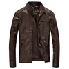 Fashion Classical Men pu leather washed thin and thick two style jacket with wholesale price