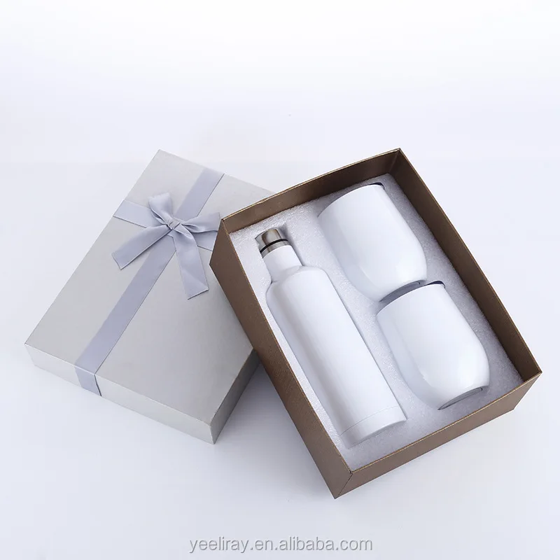 17 oz stainless steel wine bottles with 12 oz wine cups set double wall insulation vacuum tumblers 3pcs/set
17 oz stainless steel wine bottles with 12 oz wine cups set double wall insulation vacuum tumblers 3pcs/set