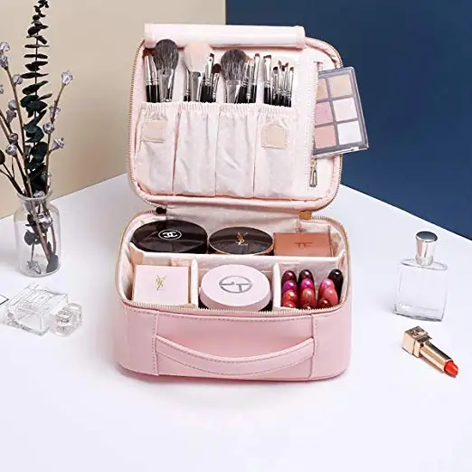Custom logo PU leather Travel Makeup Cosmetic bag Travel Makeup Train Case Cosmetic Case, Pink, customized color is available
Custom logo PU leather Travel Makeup Cosmetic bag Travel Makeup Train Case Cosmetic Case, Pink, customized color is available