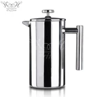 34oz Black Coating Stainless Steel Double Walled Insulated Espresso Coffee & Tea Maker 8 Cups French Press