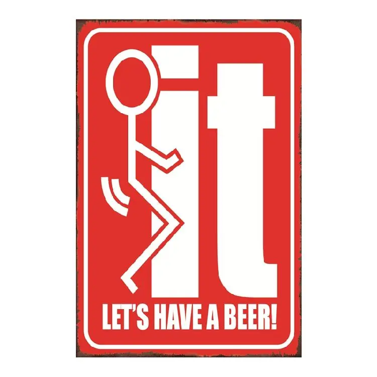Let's Have A Beer Vintage Metal Sign Decorative Cafe Bar Pub Room Club Garage Hotel Wall Garden Arts Plaque, Cymk full color
Let's Have A Beer Vintage Metal Sign Decorative Cafe Bar Pub Room Club Garage Hotel Wall Garden Arts Plaque, Cymk full color