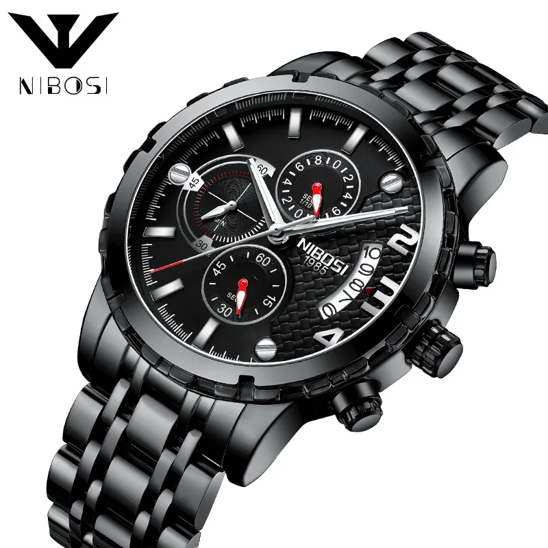 Chinese Watch Factory Wholesale NIBOSI 2356 Luxury Mens Business Wristwatch Quartz Men's Big Watch 
Chinese Watch Factory Wholesale NIBOSI 2356 Luxury Mens Business Wristwatch Quartz Men's Big Watch
