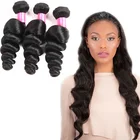 Hotsales Thick Ends Grade 7A 8A 9A Unprocessed Human Virgin Loose Wave Long Length Hair