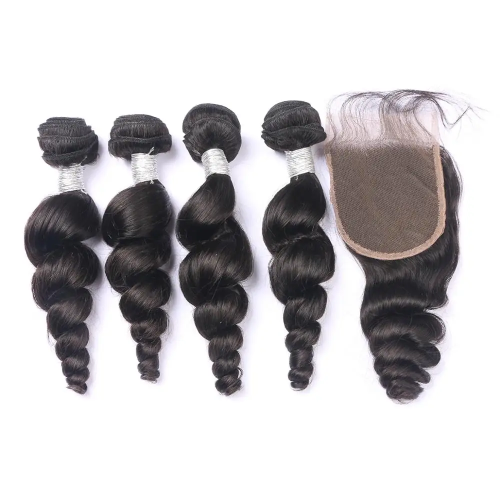 9A Top Quality Brazilian Loose Wave with closure Human Hair Bundles with cuticles aligned
9A Top Quality Brazilian Loose Wave with closure Human Hair Bundles with cuticles aligned