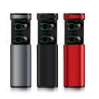 Wireless Headphones Metal Power Bank Blue tooth Microphone Earbuds Earphone X23 Tws