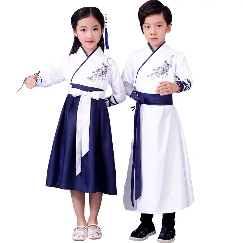 Children's Stage Performance Chinese Classics Modern Hanfu Dress Girl Traditional Chinese Hanfu Costume, Red,blue
Children's Stage Performance Chinese Classics Modern Hanfu Dress Girl Traditional Chinese Hanfu Costume, Red,blue