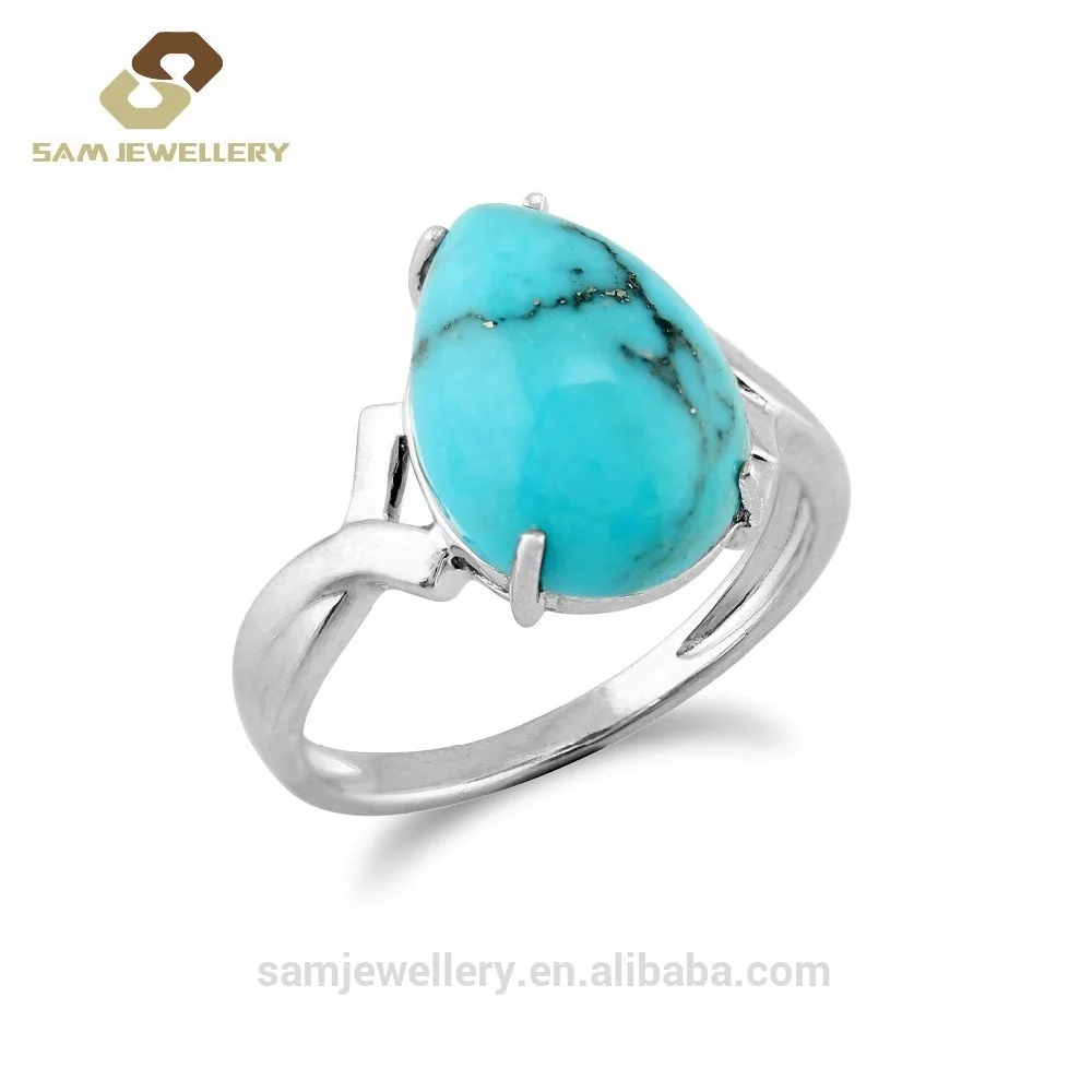 Fashion Sterling 925 Silver Prong Setting Blue Synthetic Pear Shaped Turquoise Stone Women's Finger Ring Jewelry, Colors
Fashion Sterling 925 Silver Prong Setting Blue Synthetic Pear Shaped Turquoise Stone Women's Finger Ring Jewelry, Colors