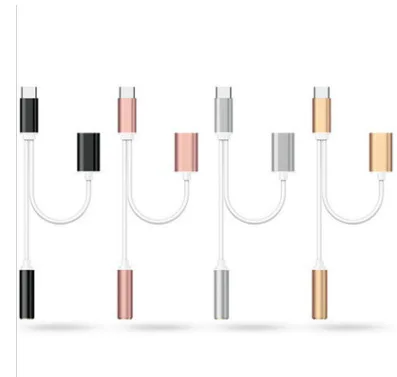 USB C Audio Adapter Cable Charger 2 in 1 Type C to 3.5 mm Female Jack Aux Earphone Adapter, Black,white,gold,customize
USB C Audio Adapter Cable Charger 2 in 1 Type C to 3.5 mm Female Jack Aux Earphone Adapter, Black,white,gold,customize