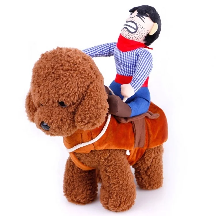 Dog Cowboy Riding Costumes Funny Pet Dog Costumes Jacket Cloak for Halloween Cosplay T-shirts Pet Apparel & Accessories Fashion
Dog Cowboy Riding Costumes Funny Pet Dog Costumes Jacket Cloak for Halloween Cosplay T-shirts Pet Apparel & Accessories Fashion