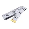 White Soft Tape Measure Double Scale Body Sewing Flexible Ruler for Weight Loss Medical Body Measurement Sewing Tailor Craft