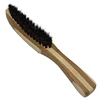 Beard Brush Boar Bristle for Men's Mustache Shaving Comb Face Massage Facial Hair Cleaning Brush Beech Long Handle