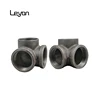 black malleable iron pipe fitting flangse street elbow tee hardware industrial flange pipe fittings for industrial decorative