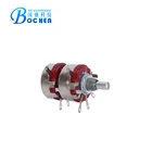 Rotary Carbon film dual WTH118 -2 potentiometer 6 pin potentiometer