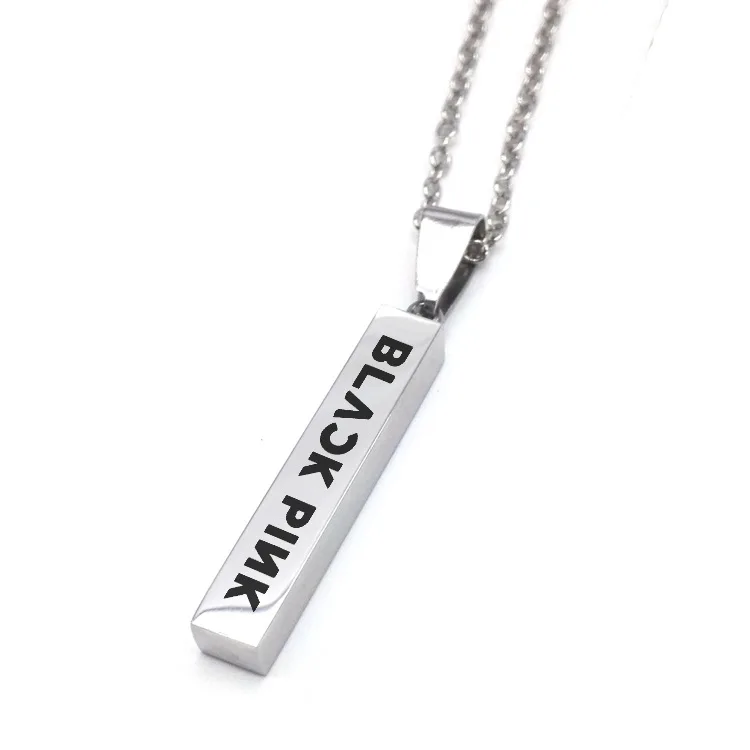 

Custom Name EXO Bts Blackppink Kpop Stainless Steel Necklace, N/a