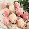 Hot sale latex rose single artificial flower real touch rose flower for wedding decoration