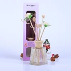 home decoration artistic crystal bottle fragrance rattan reed diffuser