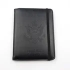 RFID Blocking Elastic band Passport holder Custom Travel Wallet Leather Cover Case
