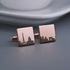 Personalized Gift for Him Choose Your City of Custom City Skyline Cufflinks Novelty cuff links