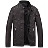 Brand new Men Fashion Stand collar short style thin fur Leather jacket with wholesale price