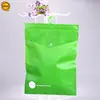 Sinicline customized green printing soft eva bag with hangers for garments