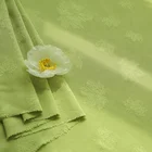 Latest design leaf jacquard fabric for women clothes fashion rayon textile