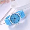 Candy Colors Silicone Rubber Fashion Cheap Wrist Watches For Women
