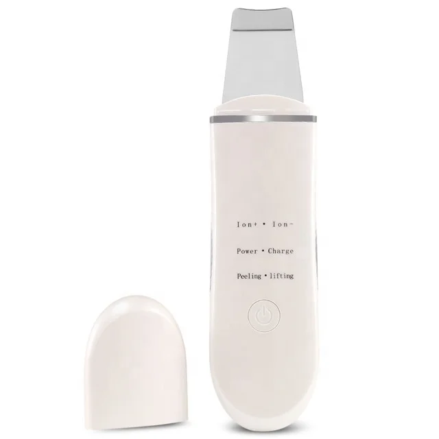 scraper skin care spatulas ultrasonic scrubber, White