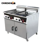 CHINZAO Gas Automatic Fryer Machine Deep Fryer Oil Filter Machine For Potato Chips