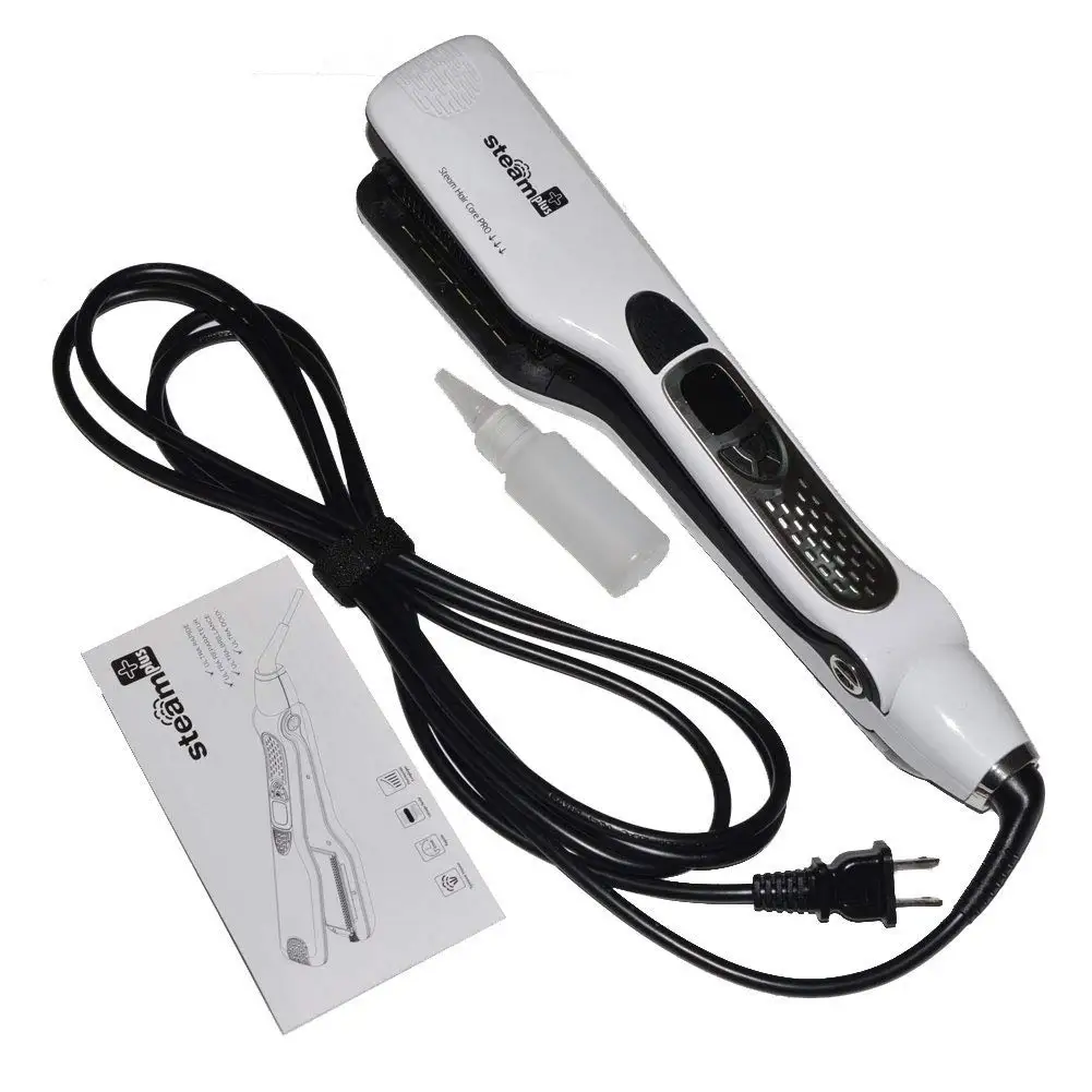 Salon Professional Nano Titanium Ceramic Steam Flat Iron Hair Styler with Removable Teeth Comb, Customized
Salon Professional Nano Titanium Ceramic Steam Flat Iron Hair Styler with Removable Teeth Comb, Customized