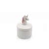 Custom design cute unicorn ceramic jewellery box