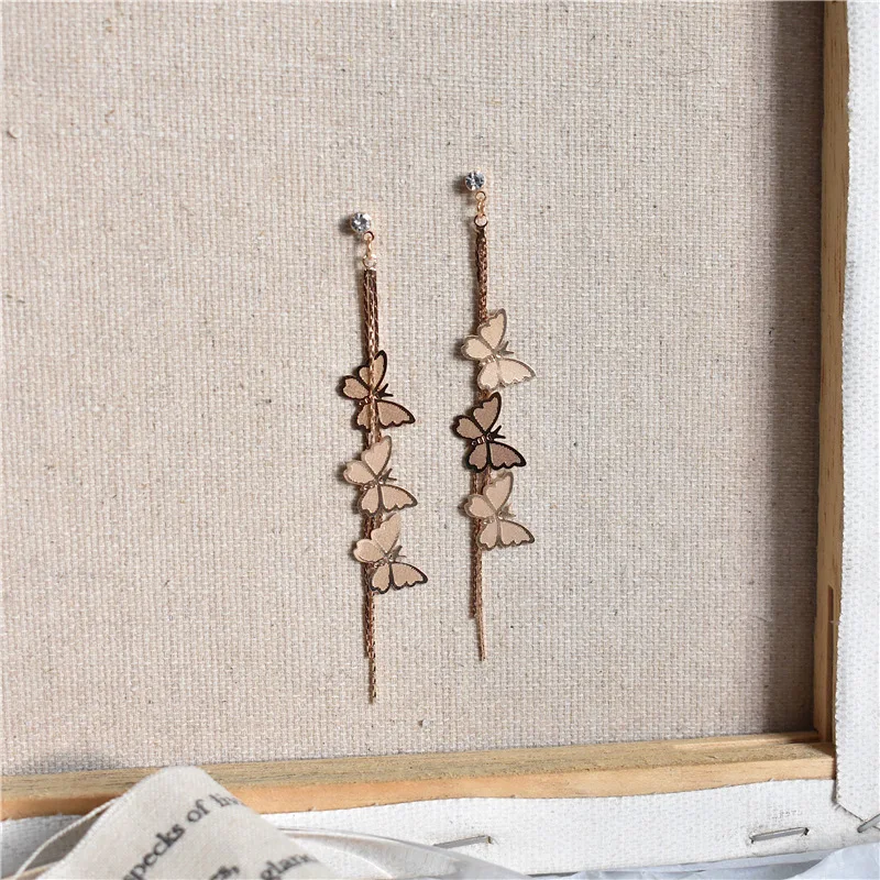 New Butterfly Long Earring For Women Delicate Cute Earrings Korean Fashion Jewelry Graceful Joker Lady Accessories, Picture
New Butterfly Long Earring For Women Delicate Cute Earrings Korean Fashion Jewelry Graceful Joker Lady Accessories, Picture