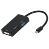 VHD01 FOR mini dp to hdmi+vga+dvi Adapter Connect directly, no need other setup, plug and play