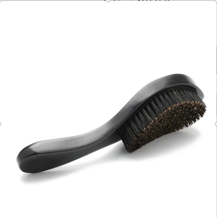 High Quality 100% Natural Boar Bristle Wooden Black long handle curved wave brush, Picture
High Quality 100% Natural Boar Bristle Wooden Black long handle curved wave brush, Picture