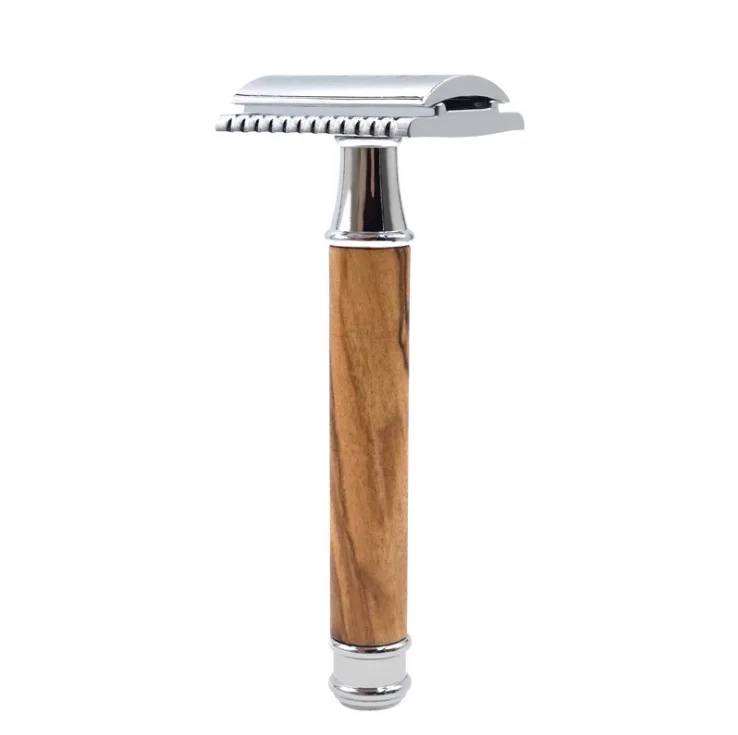 shaving with a safety razor