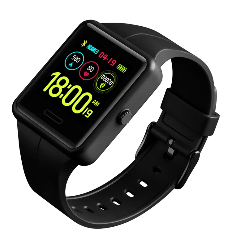

skmei new model 1525 sport watch countdown timer touch smart heart rate watch waterproof smart watch sport, Army green;black