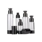 15ml 30ml 50ml AS spot round transparent black custom airless bottle