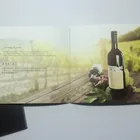 Black card paper folded production manual book creative promotional brochure