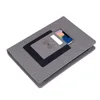 8000mah 8gb custom logo pu leather notebook with power bank