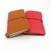 custom creative leather cover daily notebook planner organizer with with elastic band