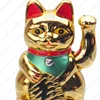 Gold Ceramic Craft porcelain and pottery custom wholesale japanese mini lucky cat fortune for sales