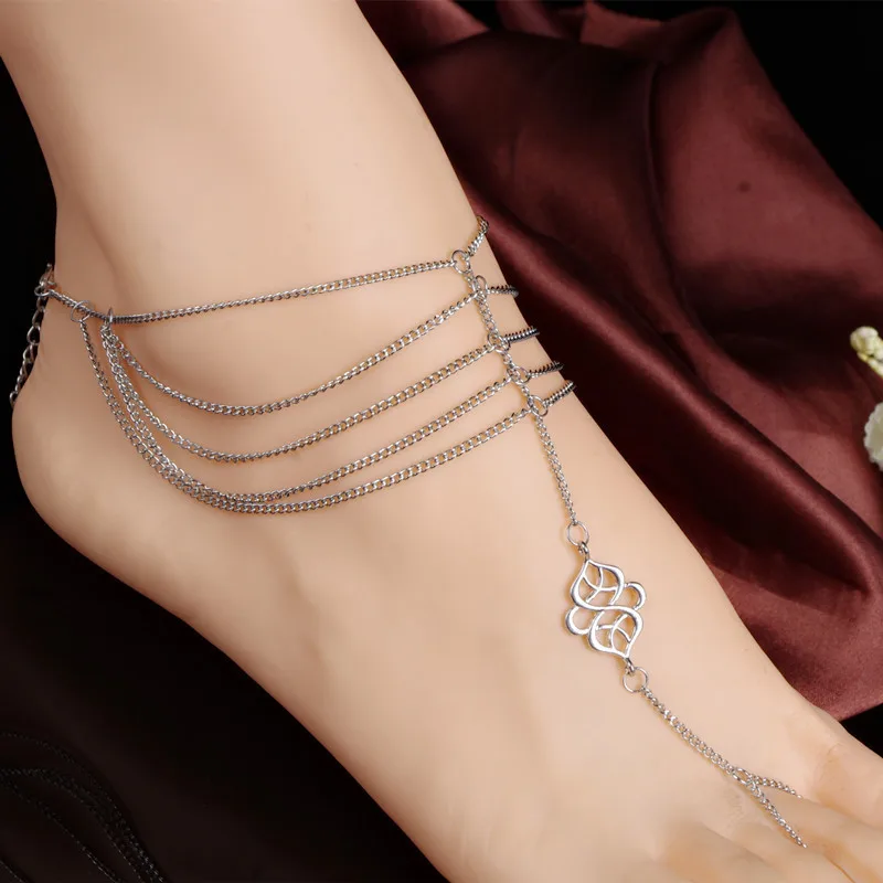 Ladies Body Womens New Design Beach fashion Design Foot Barefoot Sandals Jewelry Silver Chain Foot Anklet Chain With Toe Ring
Ladies Body Womens New Design Beach fashion Design Foot Barefoot Sandals Jewelry Silver Chain Foot Anklet Chain With Toe Ring
