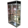 Popular led lighting easy assembled aluminum frame type tempered glass case tempered glass showcase