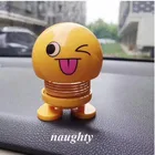 2019 Hot selling Smiling Face Spring Bouncing Doll Car Smiley Doll Desktop Dolls