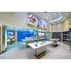 MDF phone display cell phone round wall shelf display, Best selling fashionable shop display counter for mobile phone